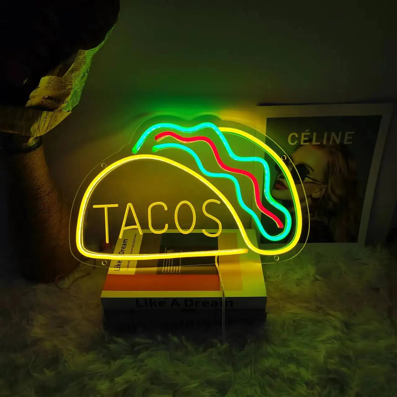 QuickBite - Fast Food Neon Sign Night Light