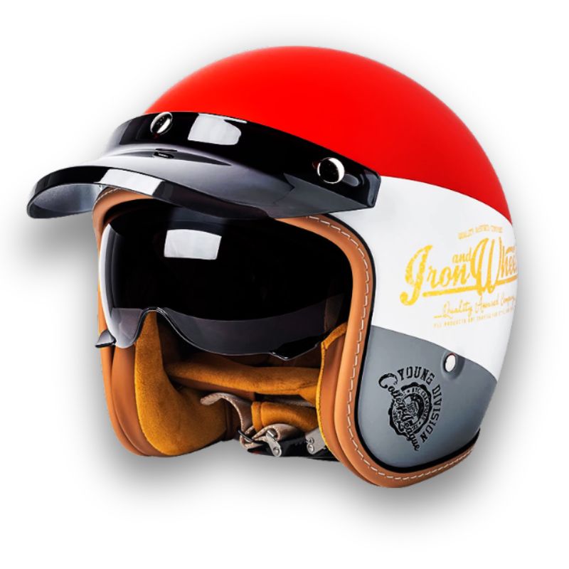 Kask Motocyklowy Timeless - Zatwierdzony przez DOT i ECE