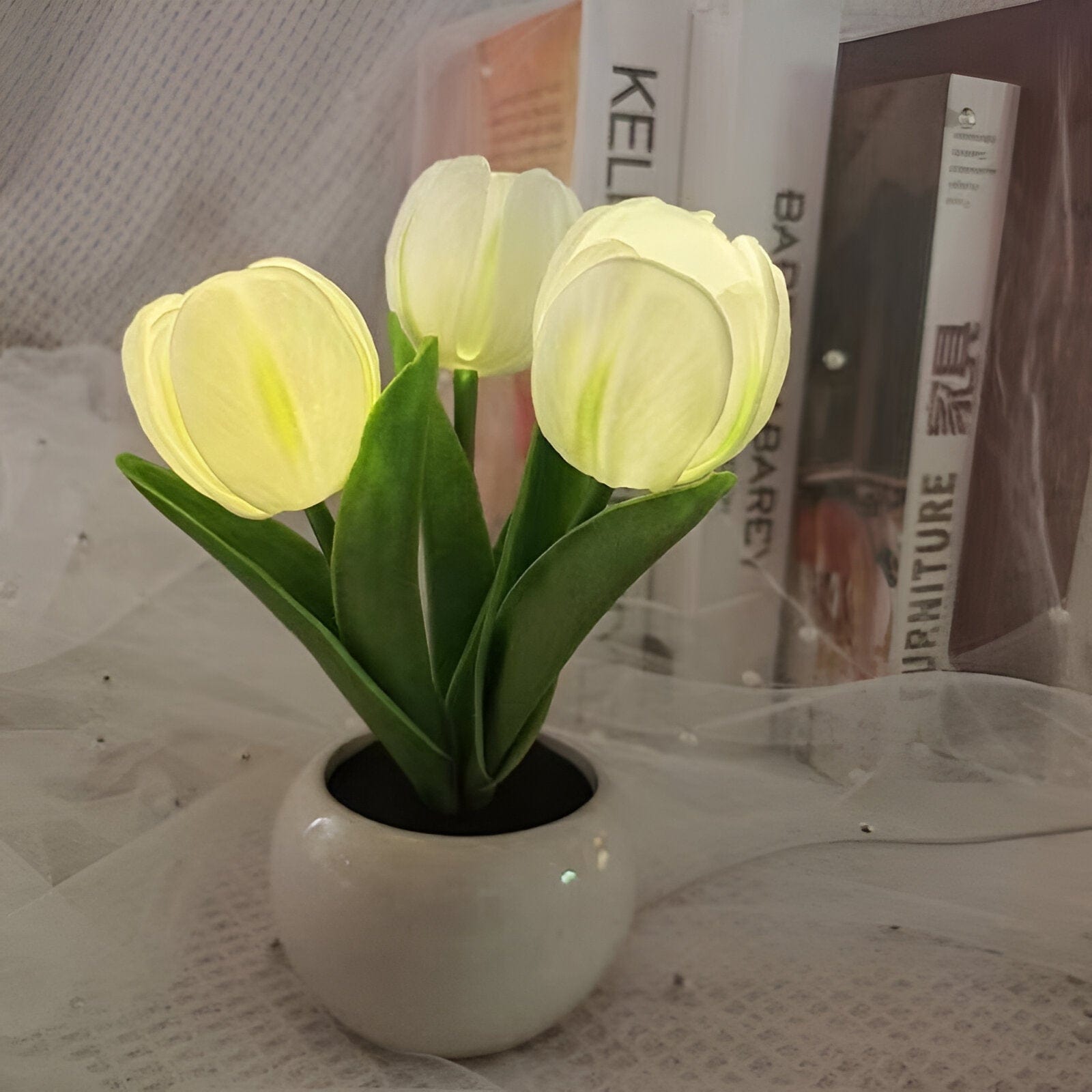 Lampada da comodino a LED Tulip