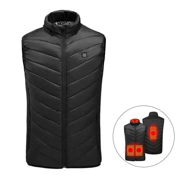 Verwarmde bodywarmer voor dames en heren