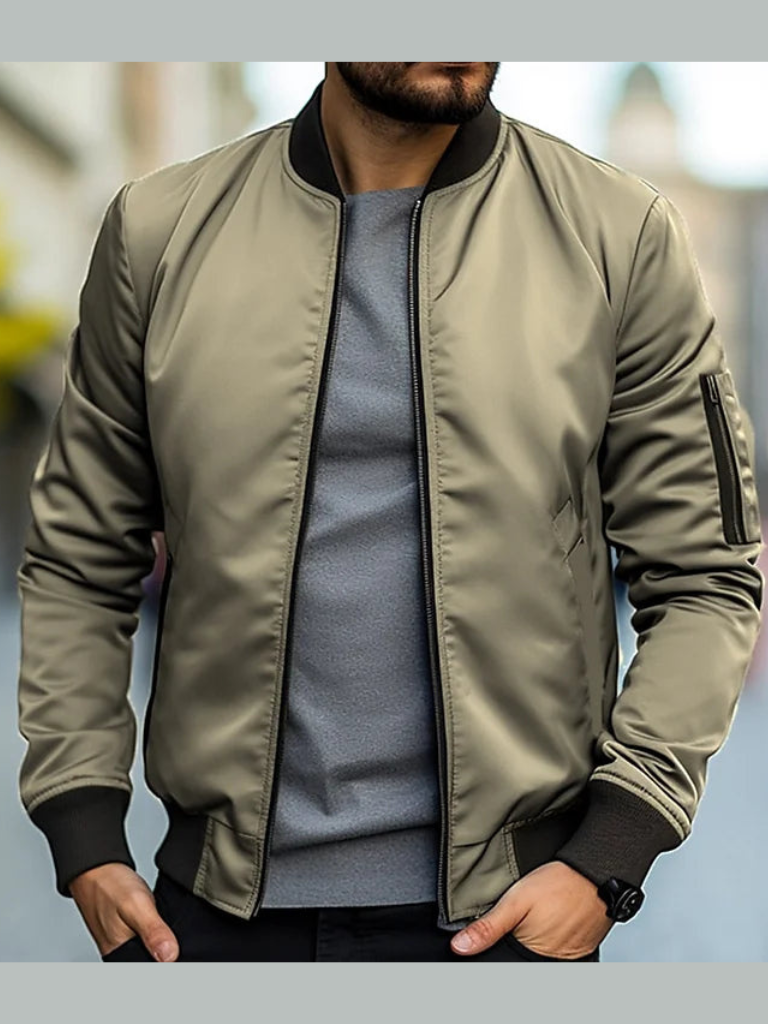 Chaqueta bomber clásica elegante para hombre