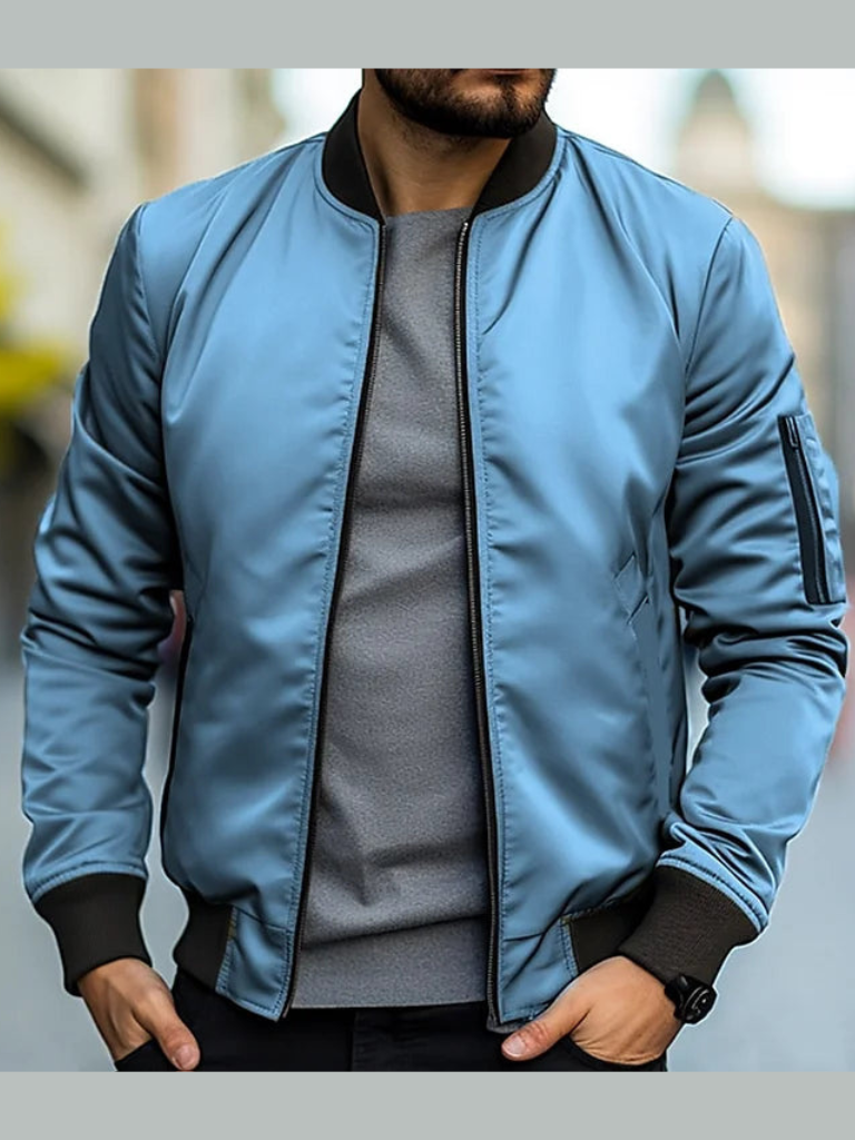 Chaqueta bomber clásica elegante para hombre