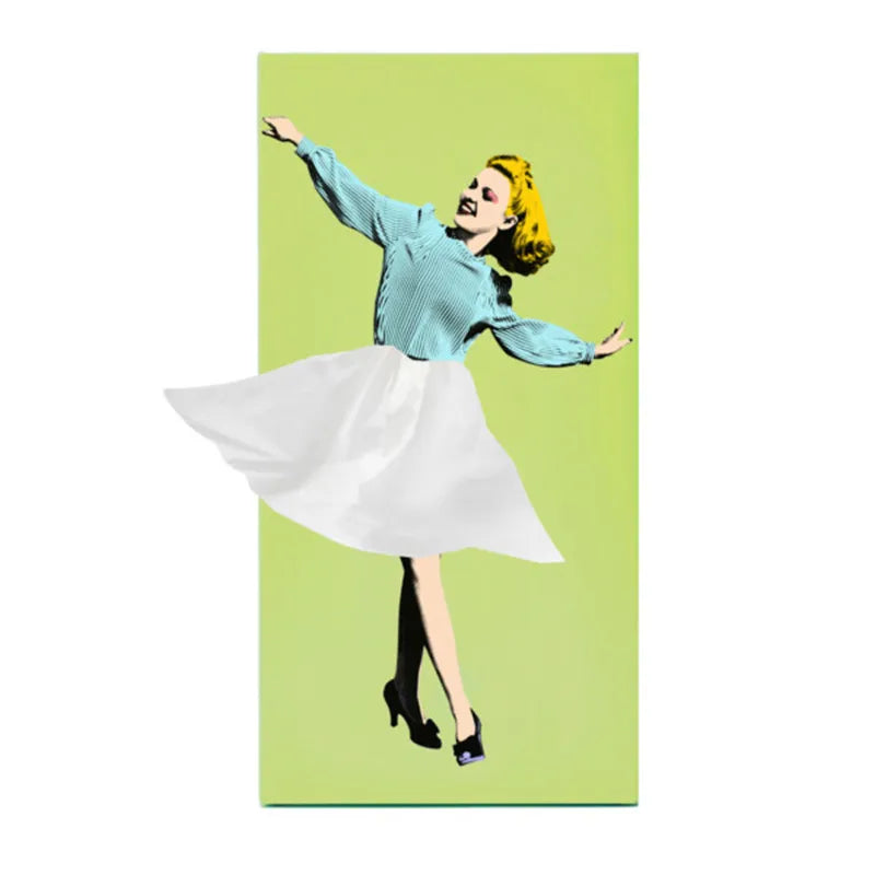 Pin Up Girl Tissue Box