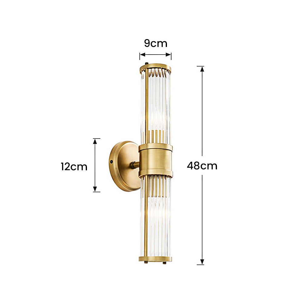 Lampade da parete classiche di lusso in oro per il bagno