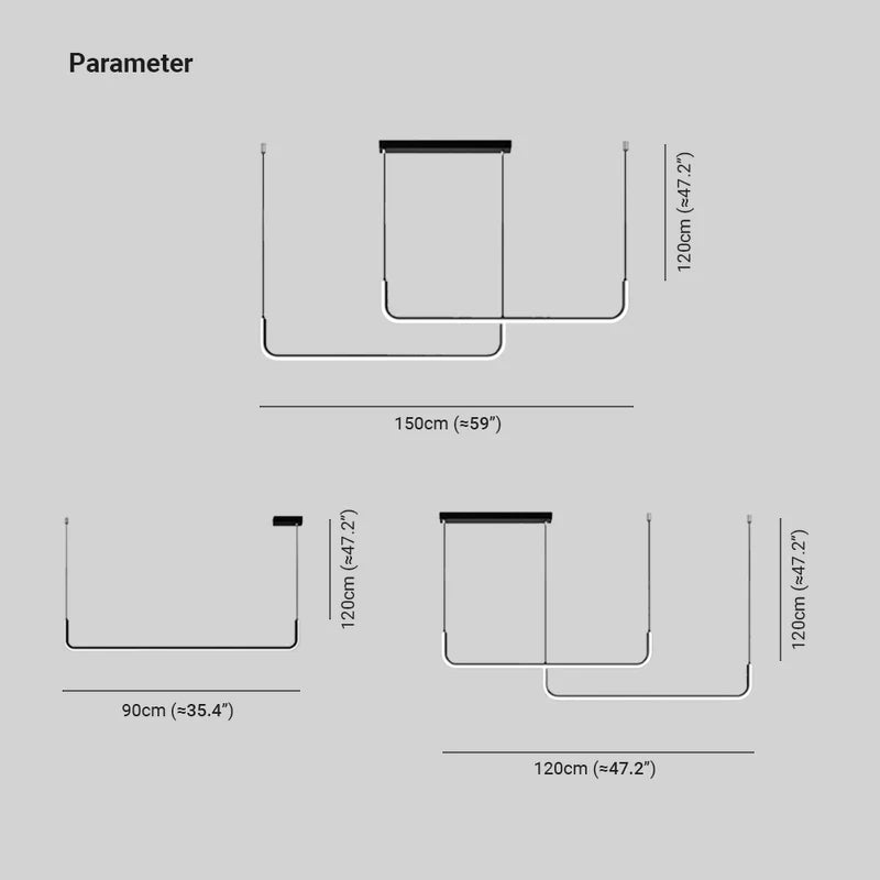 Edge - Moderne LED-Pendelleuchte aus Metall und Silikon