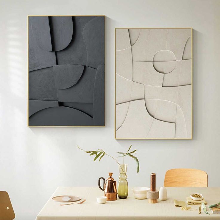 Geometric Contour Art Collection Taideteoksia