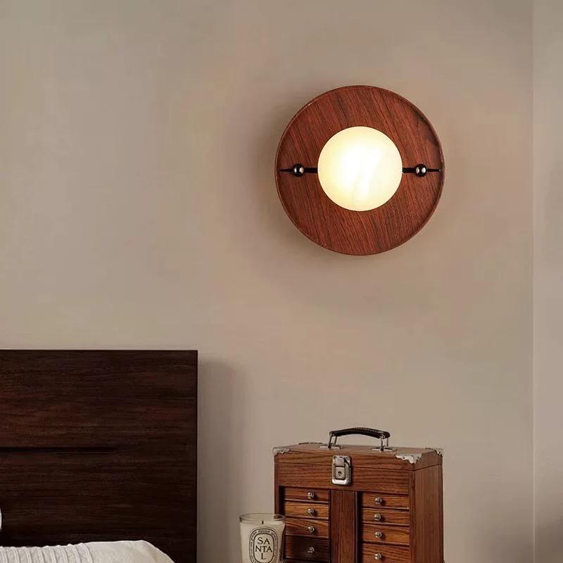 Walnut Glow Arch Wall Light