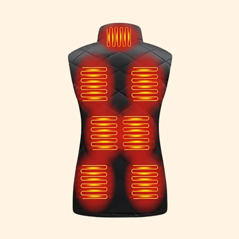 Verwarmde damesbodywarmer voor onmiddellijke warmte