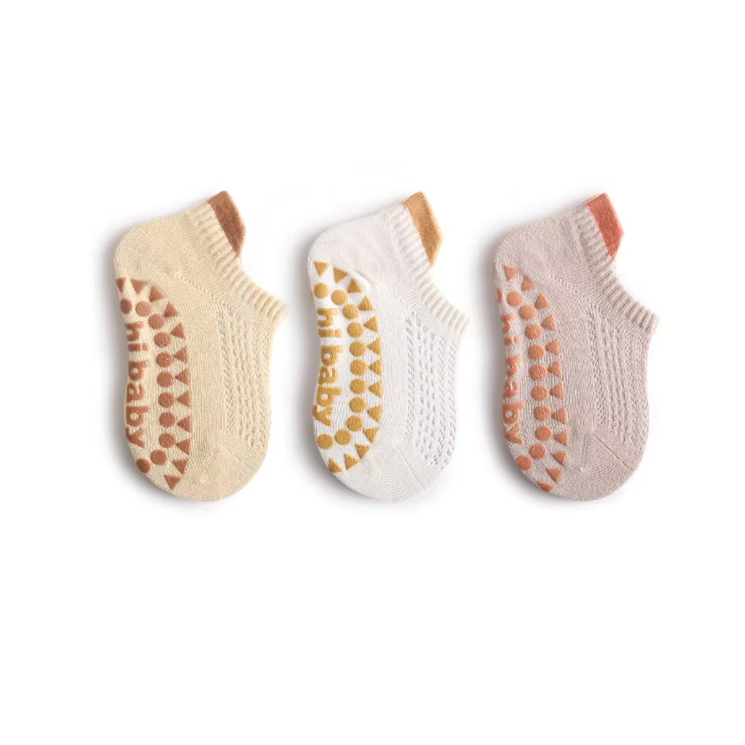 Anti-slip Baby Socks, 3 Pair