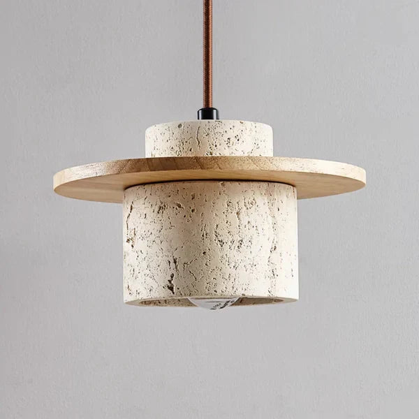 EarthLuxe – Lampadario di design in travertino senza tempo