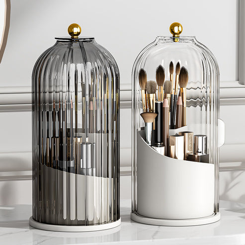 SpinSavvy - Revolving Makeup Brush Holder