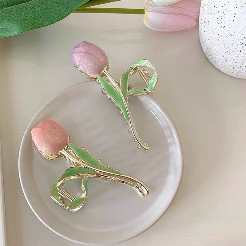 Tulip Flower Hair Clip