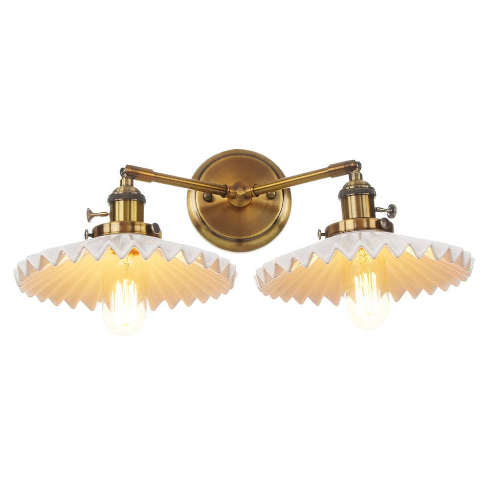 EleganceRetro - Ceramic Lamp with Two Shades