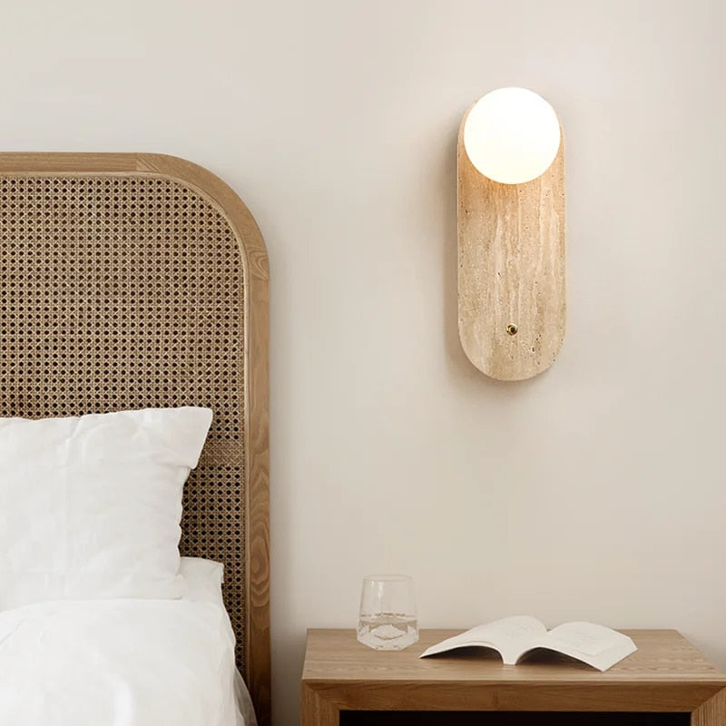 Lara Stone Wall Light lampa