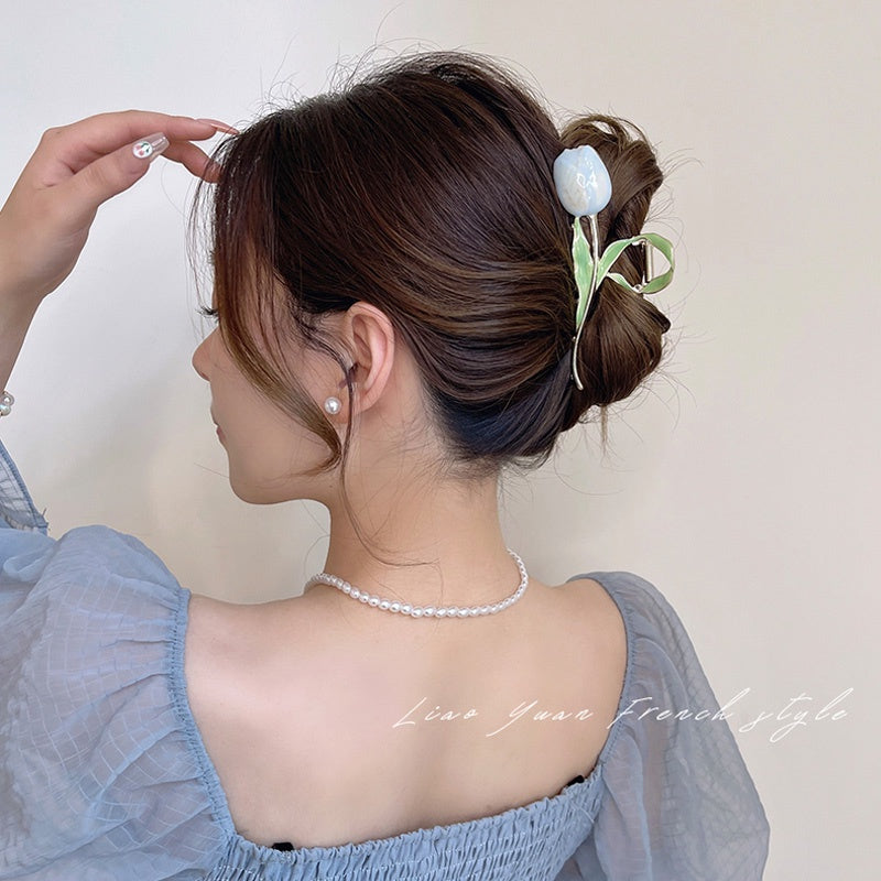 Tulip Flower Hair Clip