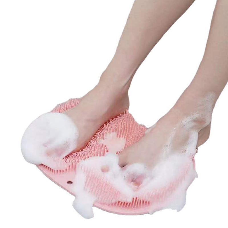 Shower Foot & Back Scrubber - Anti-Skid Silicone Massage Pad for Deep Clean and Relaxation