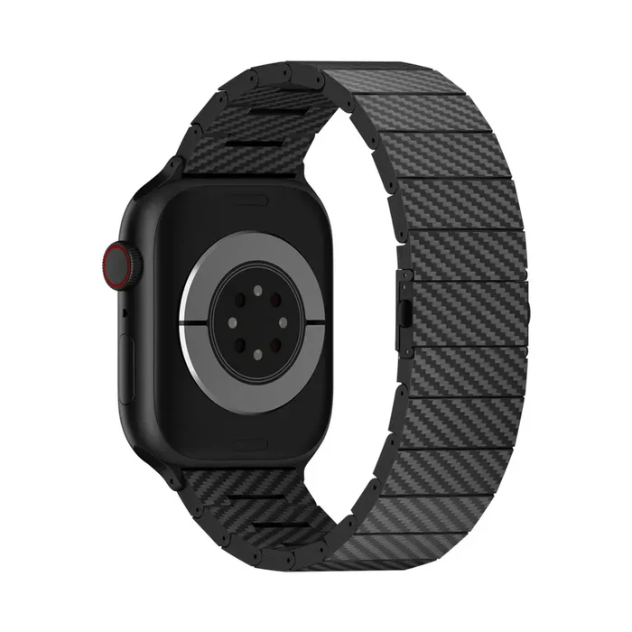 Kolfiber Apple Watch-band + Slim Aramid Fiber Skyddande Fodral