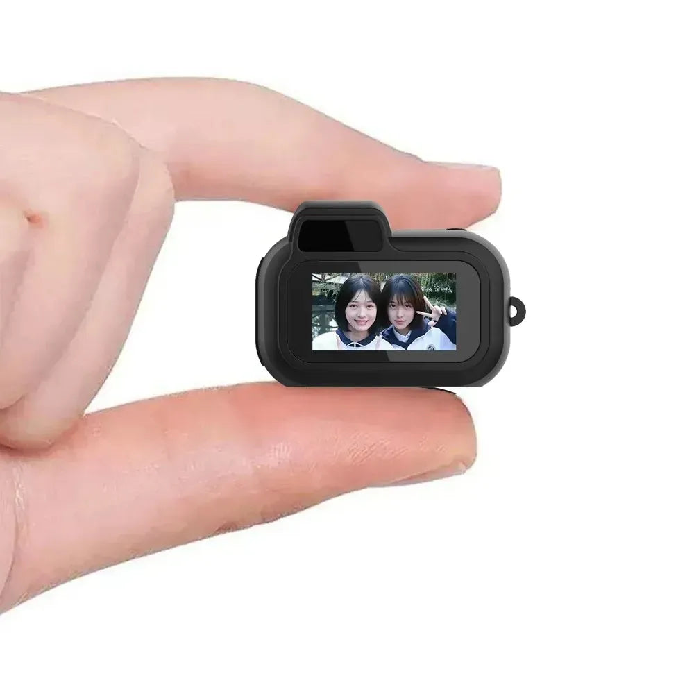 Mini videocamera DV tascabile 1080P a forma di reflex: body cam portatile, action camera con schermo, registrazione in loop e filtri