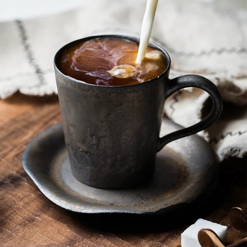 Ensemble de tasses rétro en céramique Joey