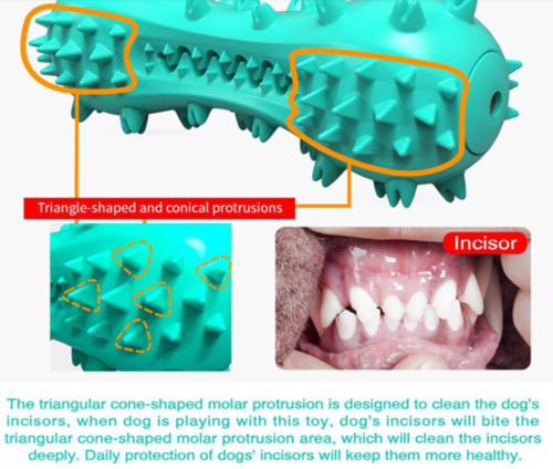 BiteClean Dental Stick: juguete masticable de goma para la salud de los dientes de los perros