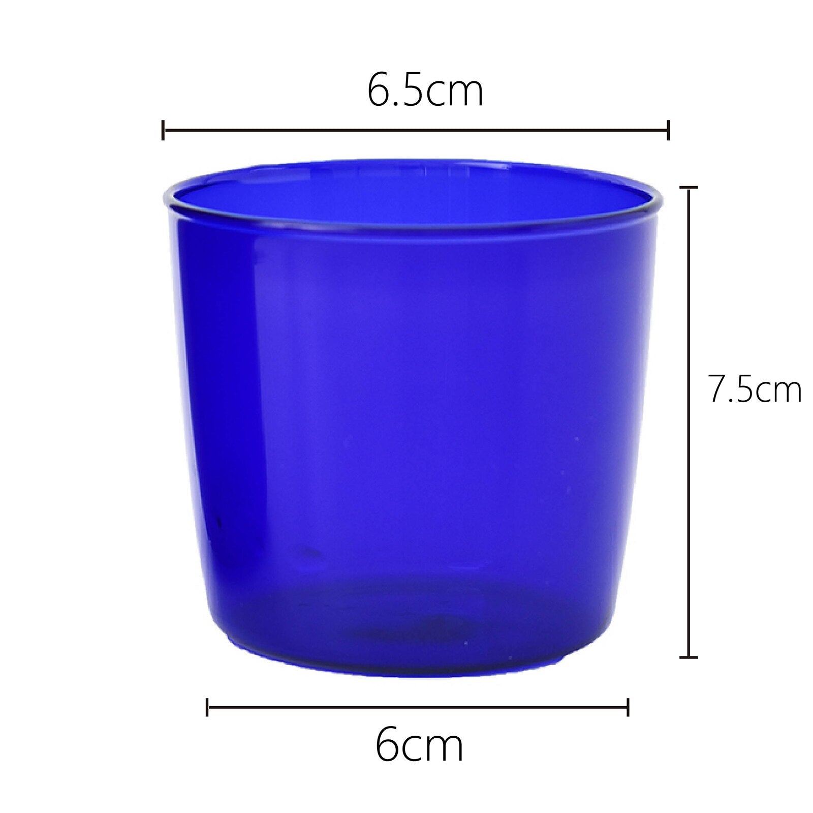 Juego de vasos de colores de vidrio de borosilicato