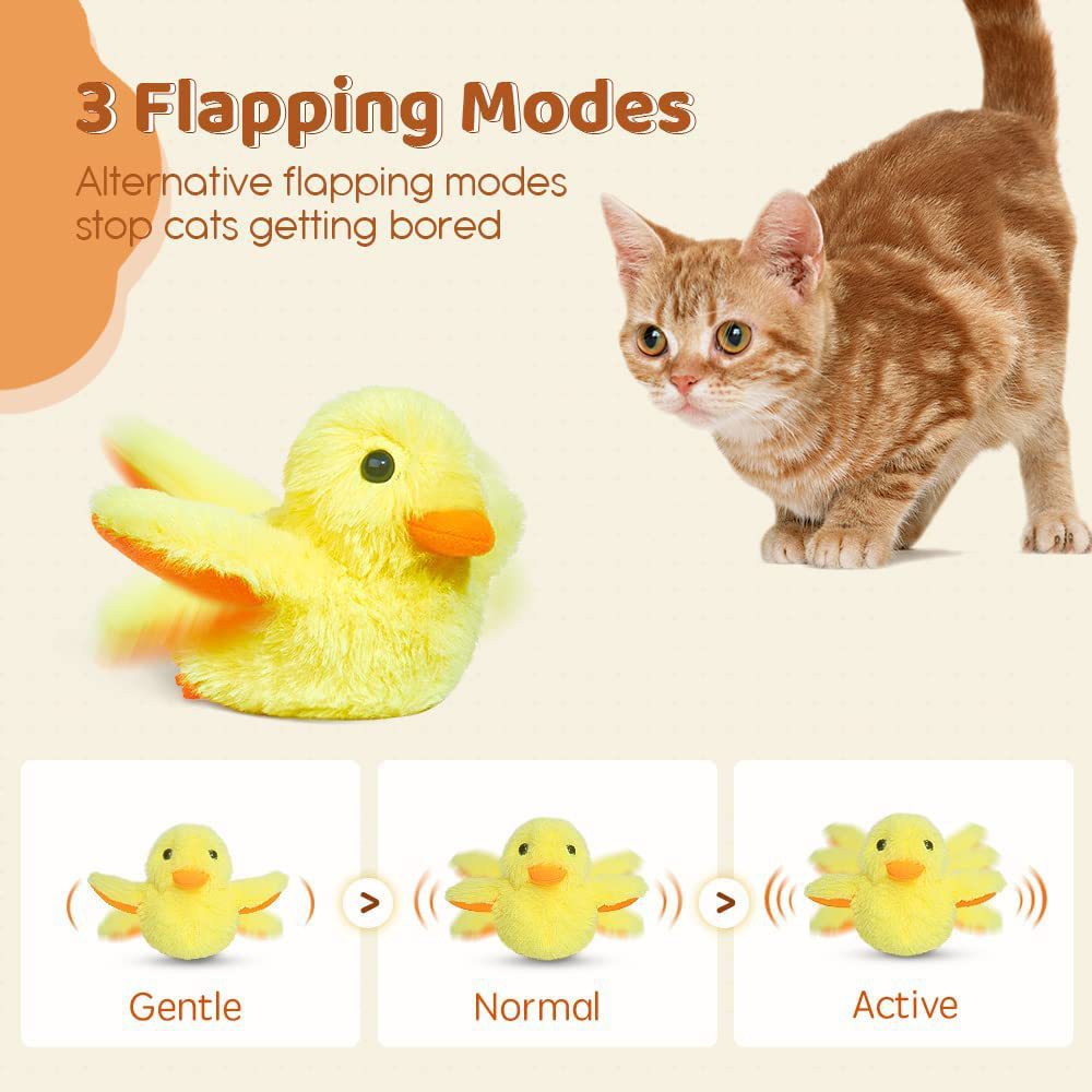 Bouncy Buddy Flapping Duck: juguete interactivo para gatos