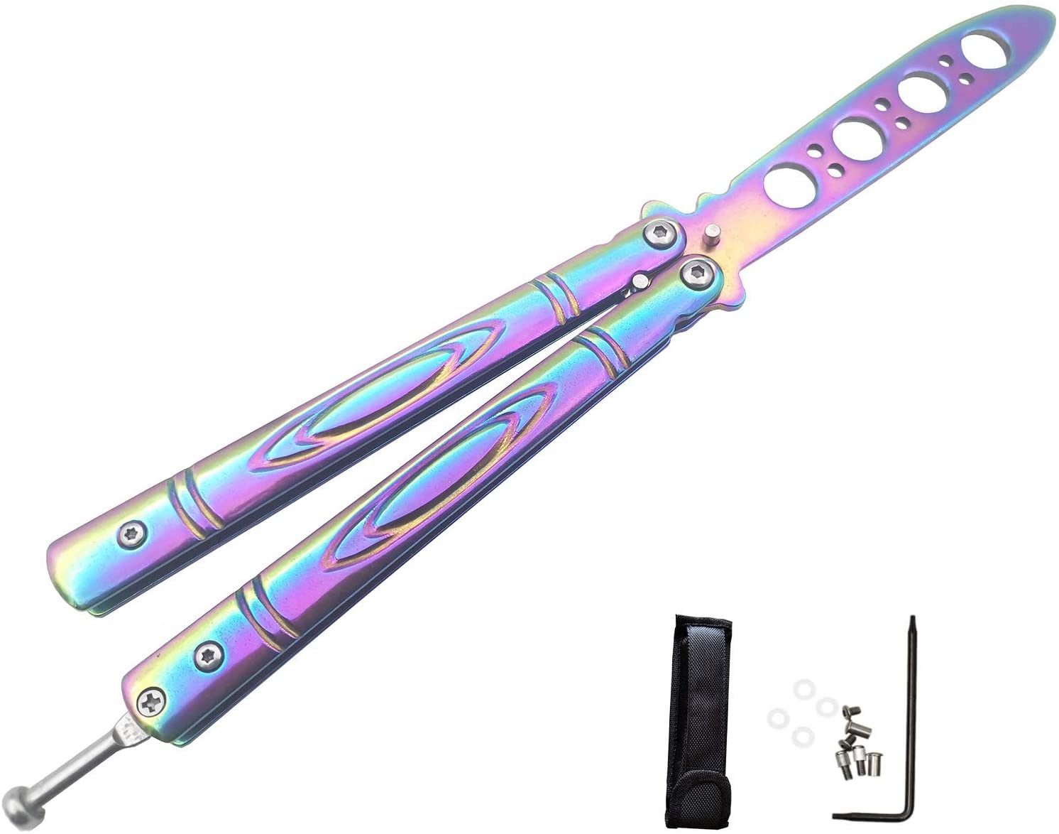 Stainless Steel knife  Butterfly Training Knife butterfly knife gaming tool knife dull tool