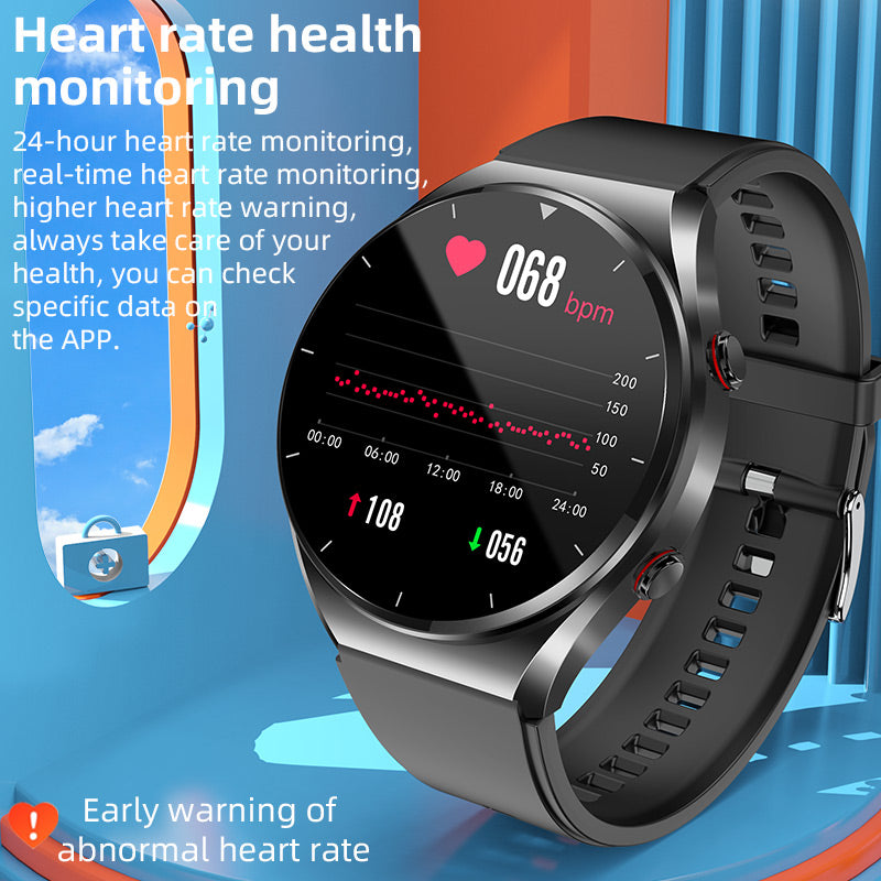 One-Click Blood Sugar|Blood Glucose Blood Pressure ECG|ECG HRV Heart Rate Monitor Health Smart Watch