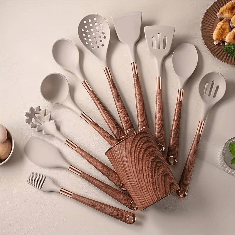 Ensemble de cuisine tout-en-un en silicone (lot de 10)