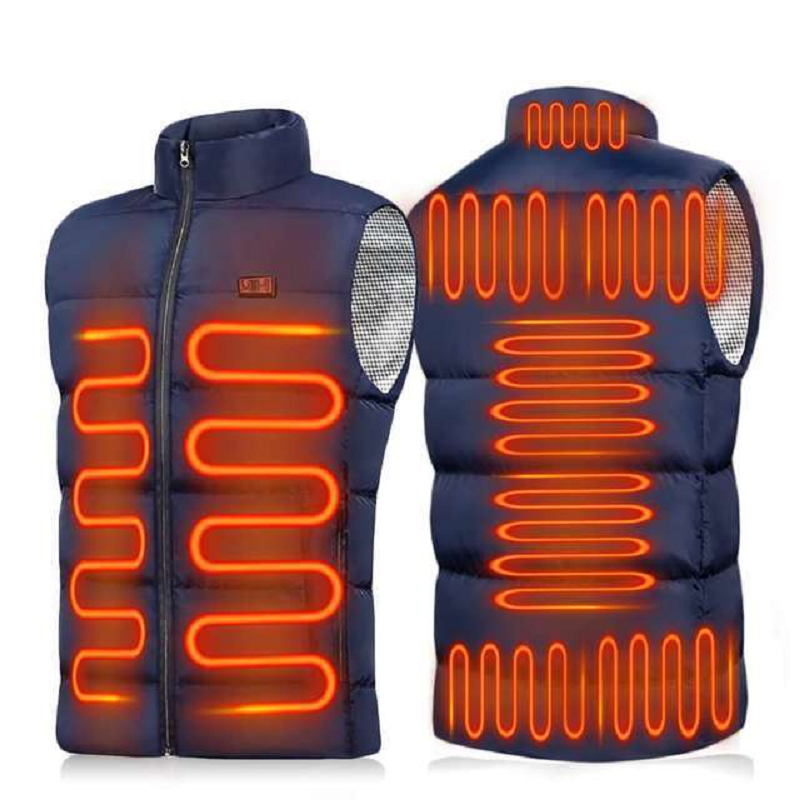 9 Zonen beheizte Weste Thermo-Winterjacke