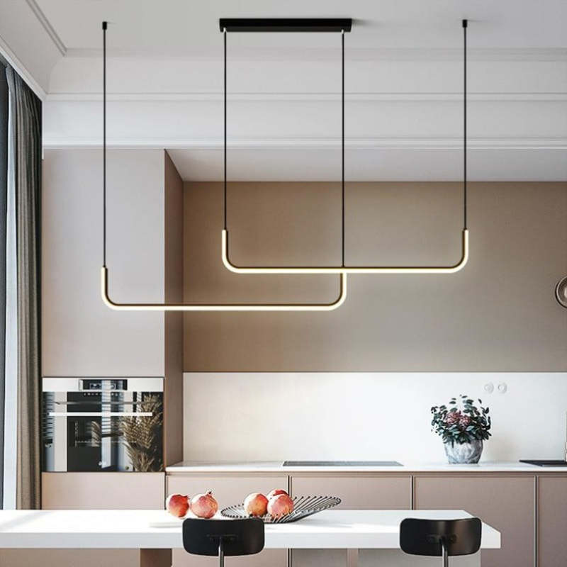 Edge - Modern LED Pendant Lamp in Metal and Silicone