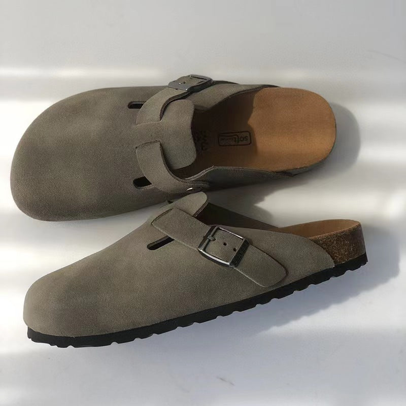 Eudoxia - Premium Unisex Läder Slipper Boston Sandaler: Stil och kvalitet i ett