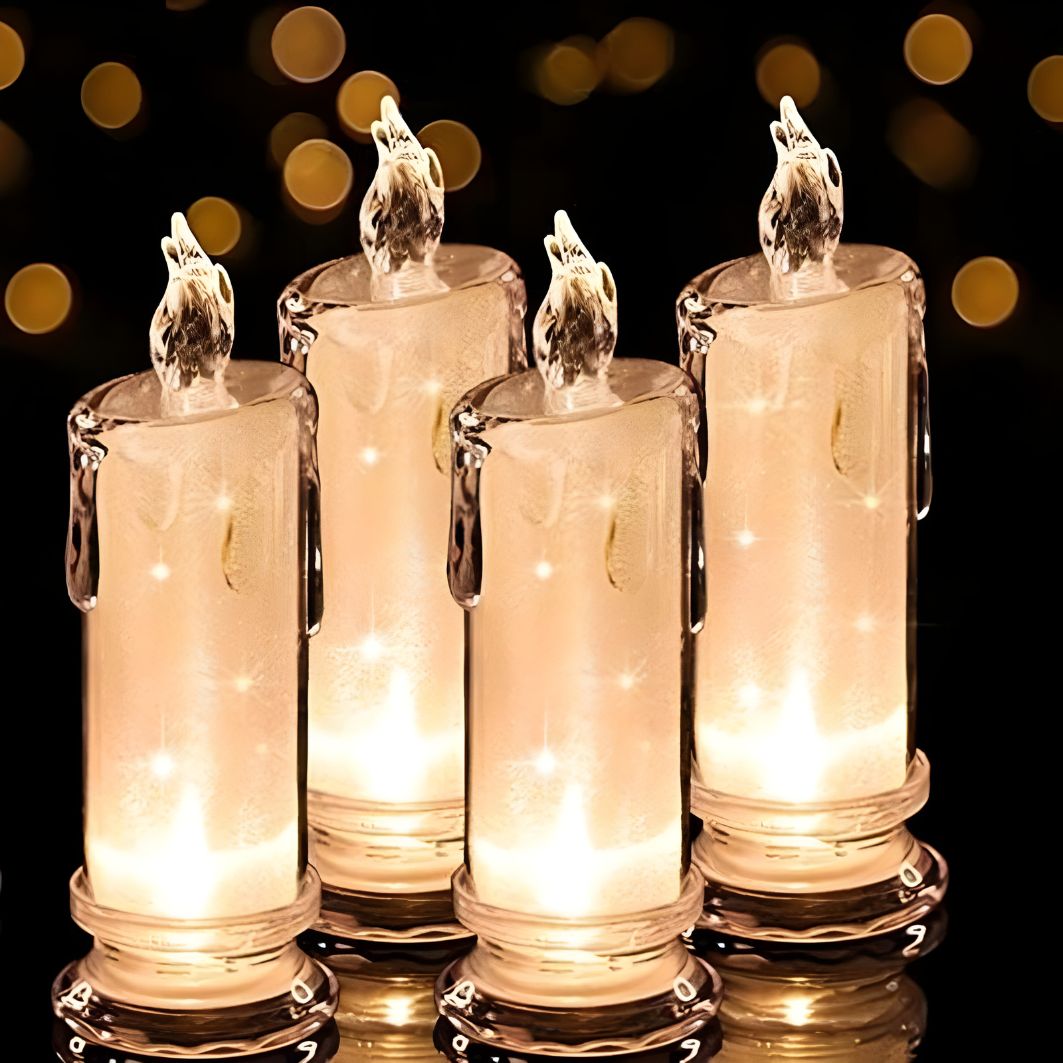 4pcs Mystic Glow Flameless Led Candles