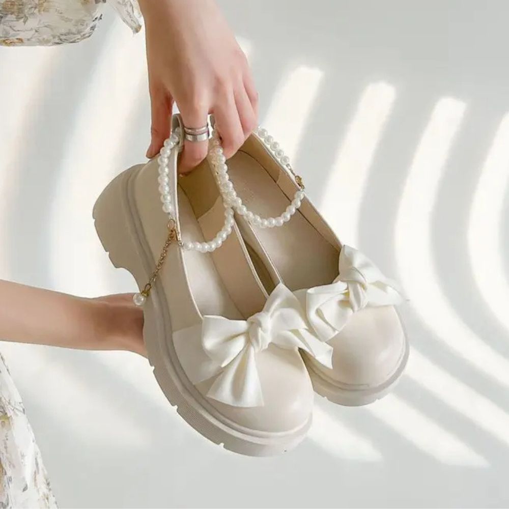 Pearl Whirl Mary Janes Shoes