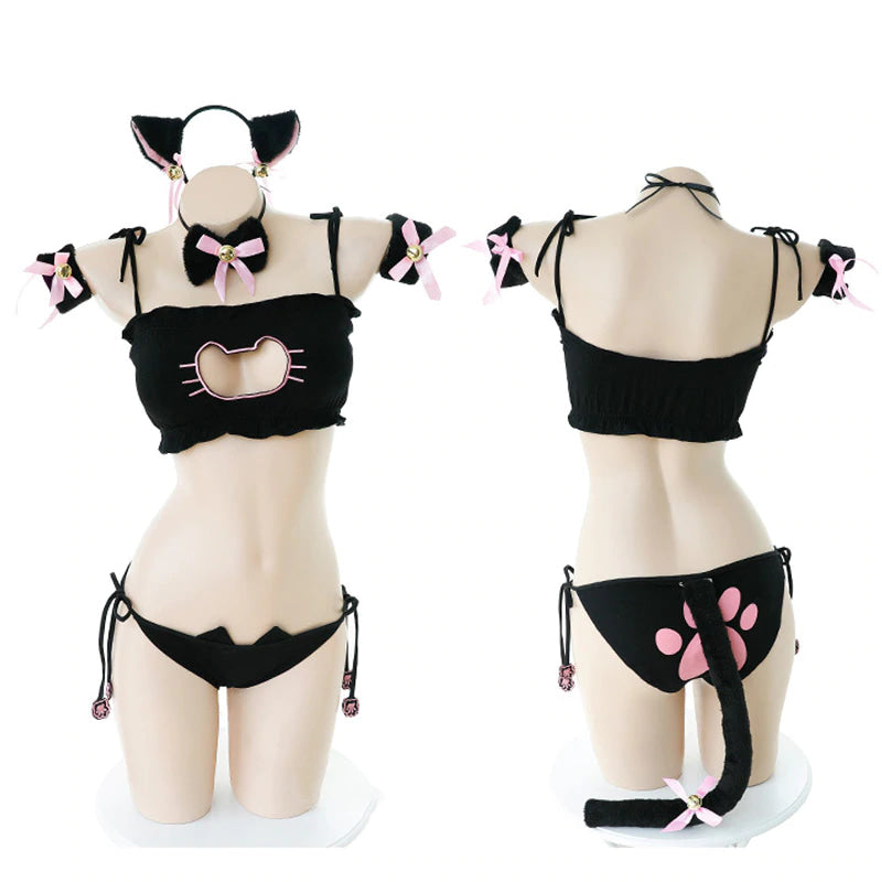 Cat Cosplay Full Lingerie Set