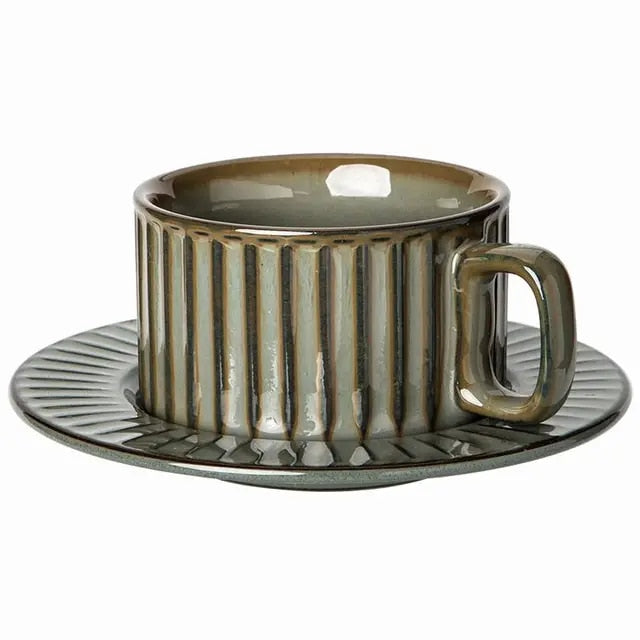 Anthia Retro-Kaffeetassen-Set aus Keramik