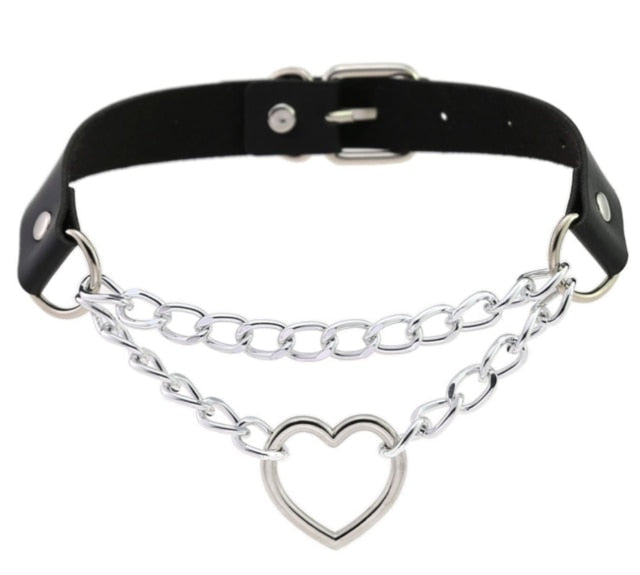 Kedjad Valentine Choker (15 färger)