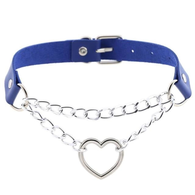 Kedjad Valentine Choker (15 färger)