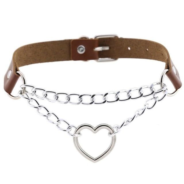 Kedjad Valentine Choker (15 färger)