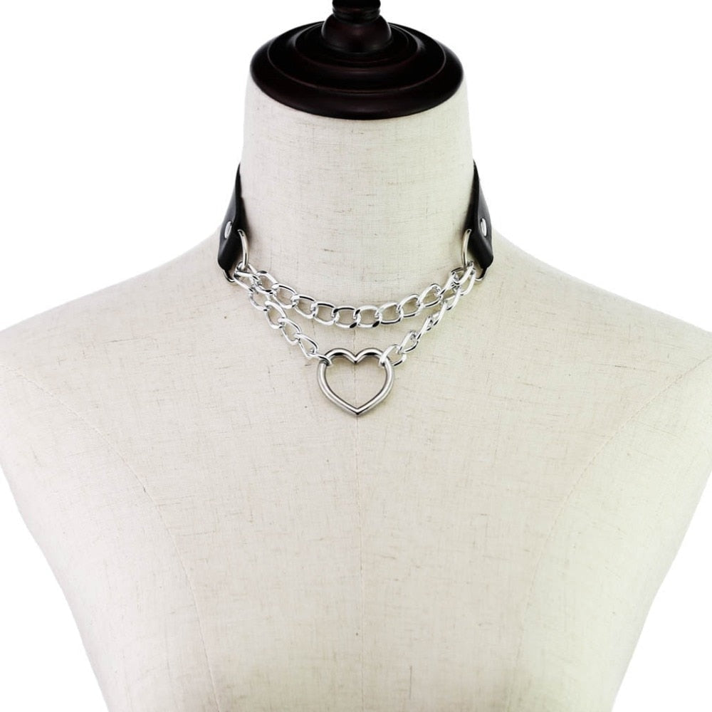 Kedjad Valentine Choker (15 färger)