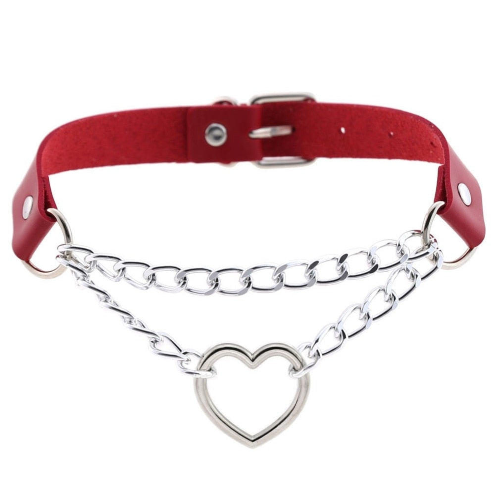 Kedjad Valentine Choker (15 färger)