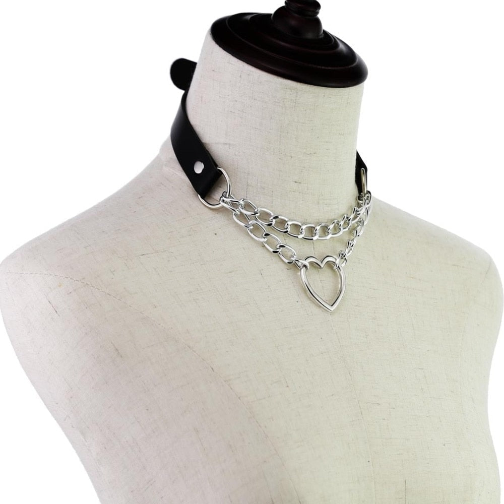 Kedjad Valentine Choker (15 färger)