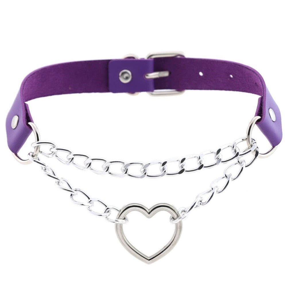 Kedjad Valentine Choker (15 färger)