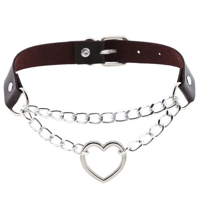 Kedjad Valentine Choker (15 färger)