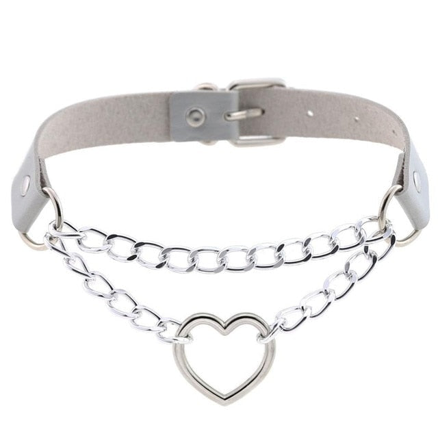 Kedjad Valentine Choker (15 färger)