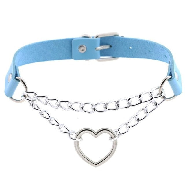 Kedjad Valentine Choker (15 färger)