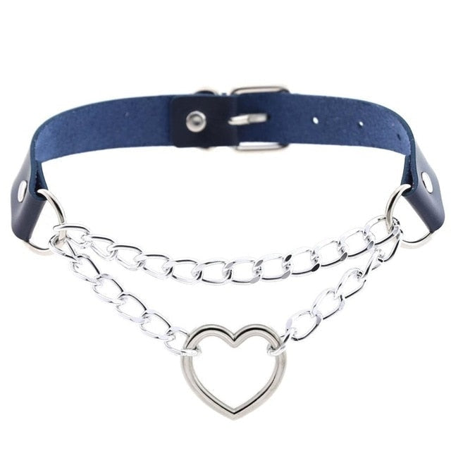 Kedjad Valentine Choker (15 färger)