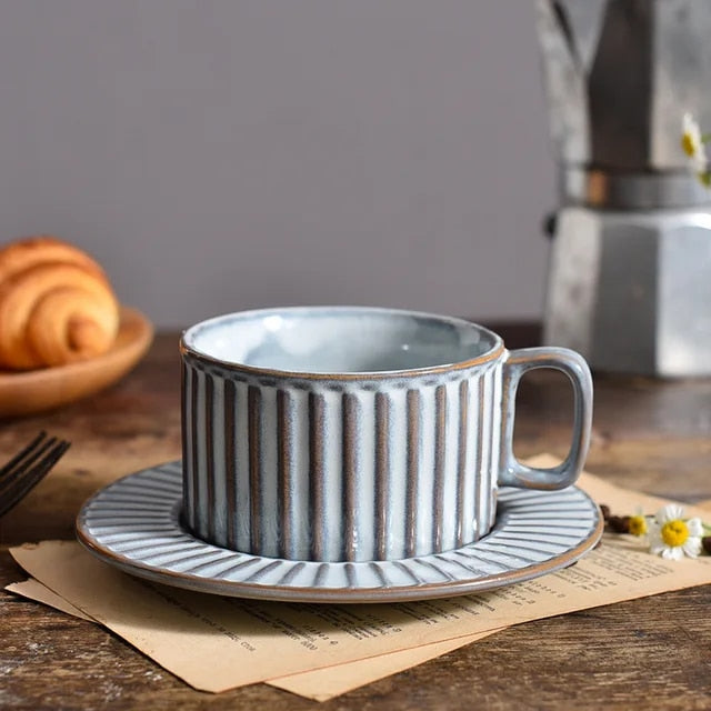 Anthia Retro-Kaffeetassen-Set aus Keramik