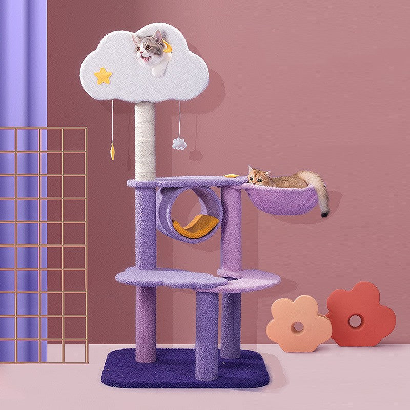 CosmicClimb Cat Tower Collection: Large Multi-Level Scratch Station