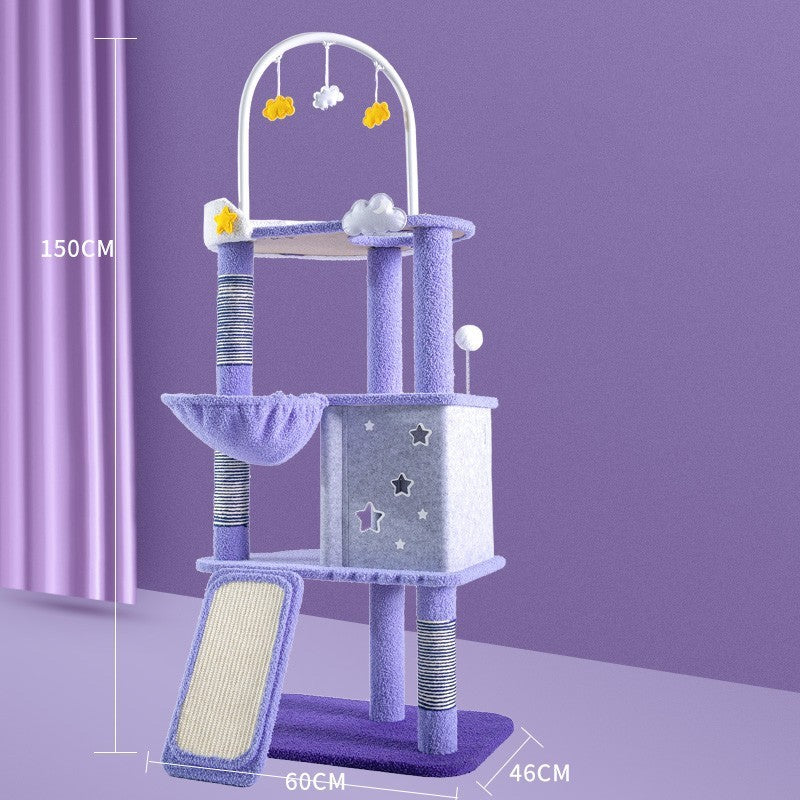 CosmicClimb Cat Tower Collection: Große Kratzstation mit mehreren Ebenen